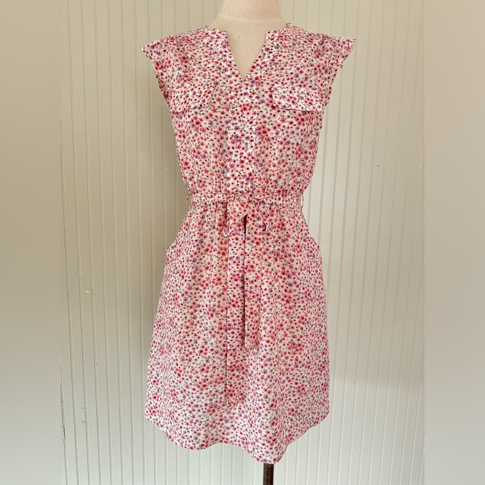 Monteau Pink Floral Mini Dress